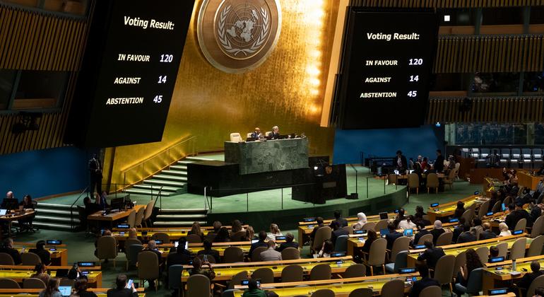 UN General Assembly Adopts Gaza Resolution Calling For Immediate And ...